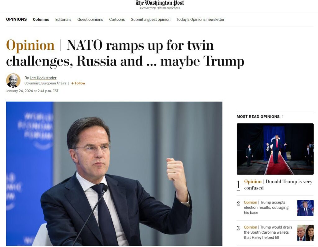 Главными угрозами НАТО названы Россия и Трамп — The Washington Post