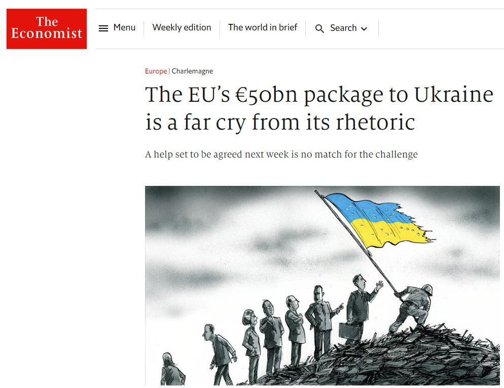 Европа много говорит и мало делает для Киева — The Economist